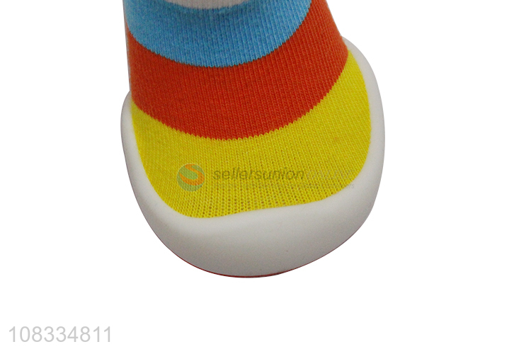 Latest design colourful non-slip baby toddler baby socks shoes