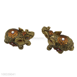 Wholesale Fashion Resin Crafts Cute Elephant Figurine