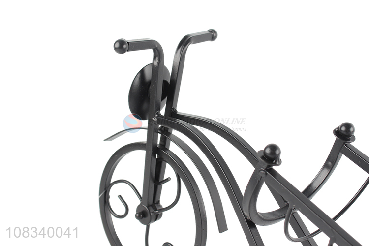 Factory wholesale creative wrought iron wine holder