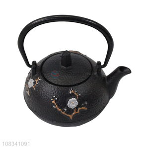 Hot selling 0.3L Chinese cast iron teapot with plum blossom pattern