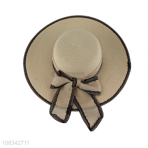 Factory Wholesale Summer Sun Hat Floppy Straw Hat