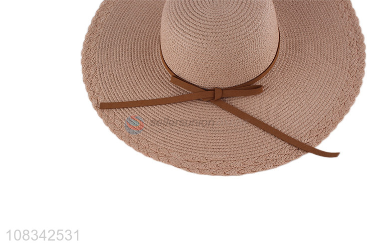 Wholesale Wide Brim Straw Hat Fashion Beach Sun Hat