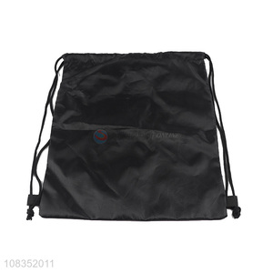 Yiwu market black daily use drawstring backpacks for sale