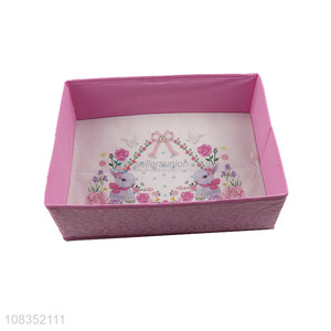 Most popular printed non-woven storage box storage bins