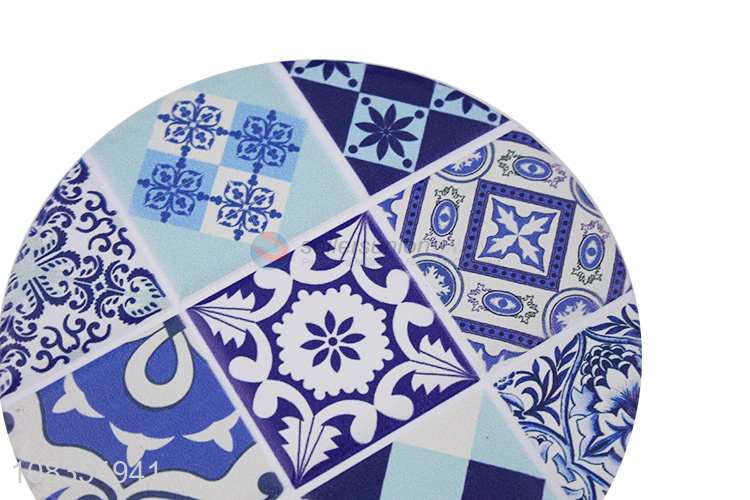 Online wholesale round printed dining table heat pad table mat