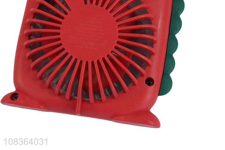 Good quality rechargeable crocodile desk fan handheld fan with light