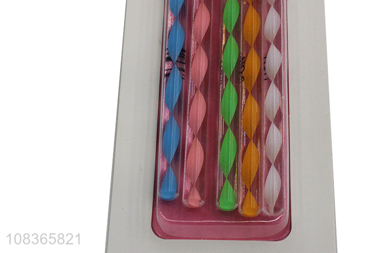 Wholesale 5 pieces acrylic nail painting brush set nail art brush set