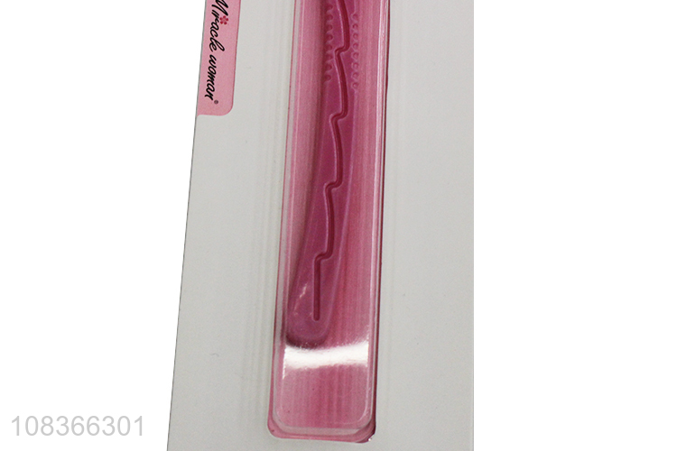 Yiwu wholesale plastic eyebrow trimmer safety eyebrow razor