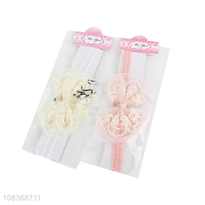 Factory wholesale bow-knot headband girls decorative headdress