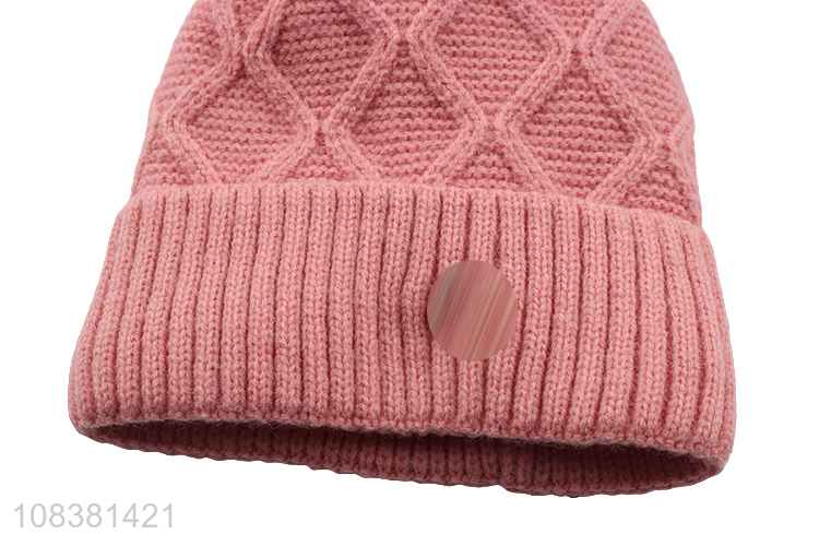 High Quality Comfortable Winter Hat Ladies Knitted Beanie