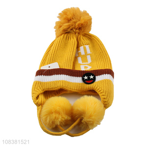 Hot Selling Kids Knitted Hat Fashion Earmuffs Hat