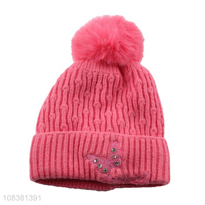 Good Quality Fashion Beanies Kids Knitted Hat For Winter