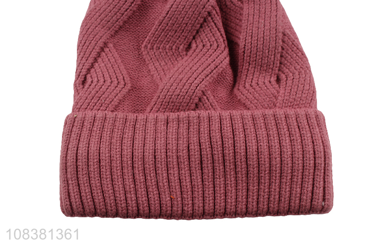 Hot Sale Winter Warm Hat Knitted Beanie For Women