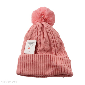 Hot Selling Fashion Beanie Winter Knitted Hat For Women