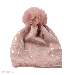 New Design Fashion Winter Hat Knitted Beanie For Children