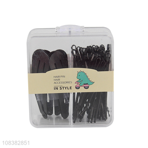 New arrival metal snap hair clips and bobby pins set for all hair types