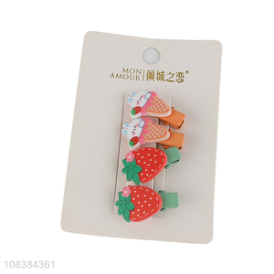 High quality cartoon duckbill hair clips girls hairpins