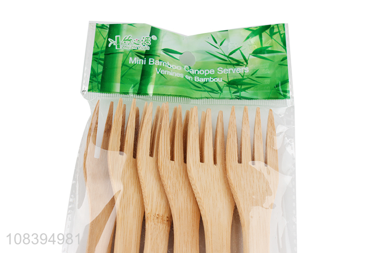 Yiwu direct sale bamboo fork disposable dinner fork