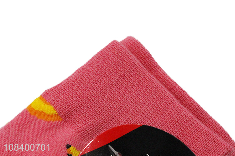 China products banana pattern girls breathable socks for sale