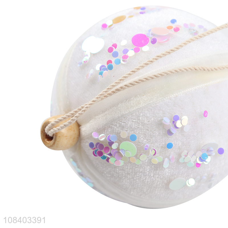 Best quality round xmas tree decoration hanging christmas ball