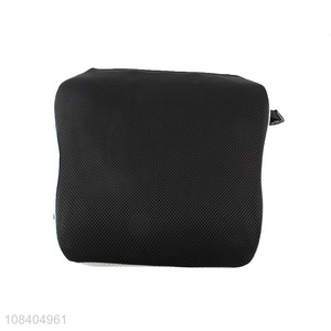 Hot selling black car memory foam lumbar pillow