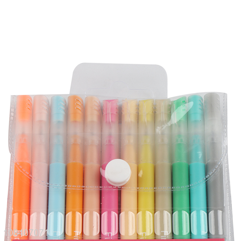 Factory direct sale 12colors non-toxic watercolor pen