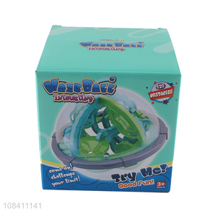 Good quality 120 obstacles 3D maze ball kids children intellgent toy