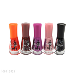 Good quality colourful quick dry women nail polish