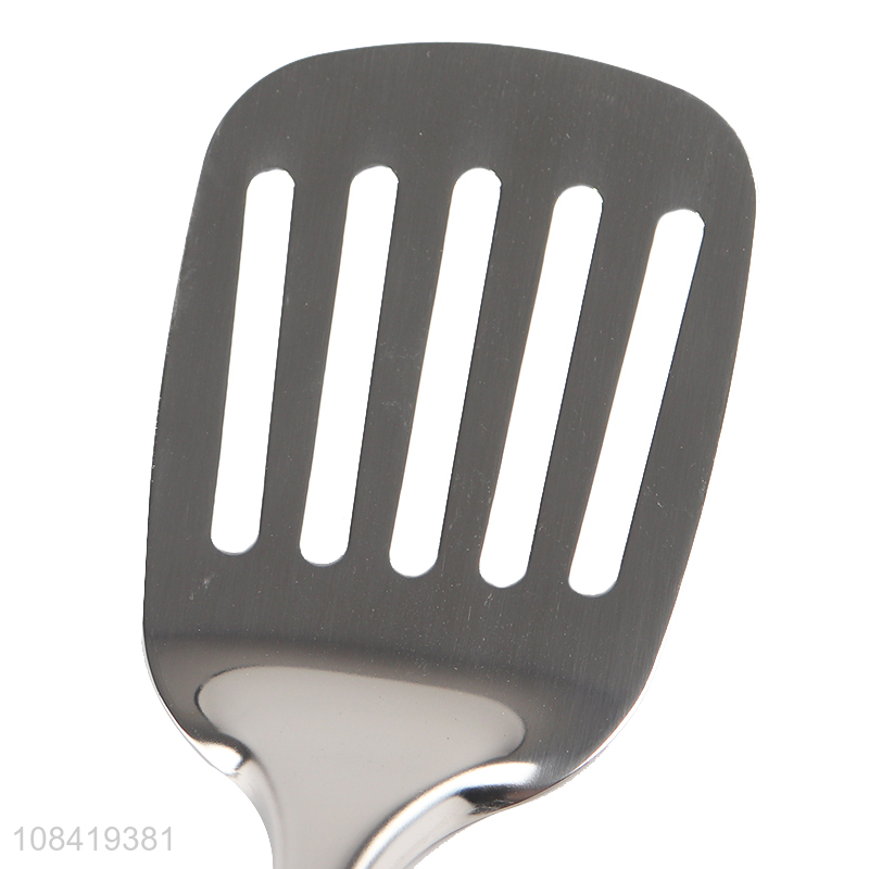 Custom stainless steel slotted spatula metal cooking slotted turner