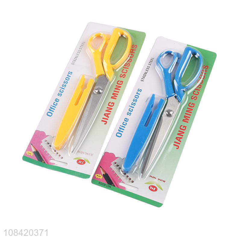 Factory price multicolor office paper cutting scissors