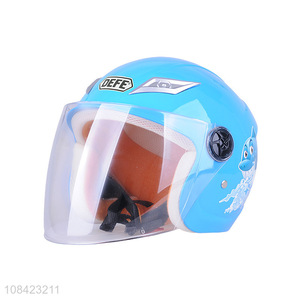 High quality cartoon printed electric vehicle helmet for child