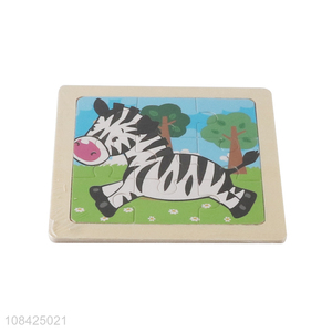 New arrival cartoon zebra paper puzzles kids educational puzzles