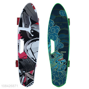 Factory price portable skateboard plastic skateboard