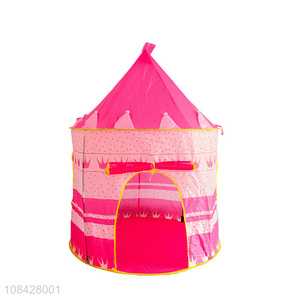 Best selling children indoor princess toy house castle tent