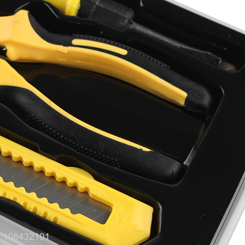 China supplier plastic boxed multifunctional hand tool set