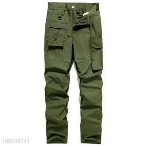 Popular design men's outdoor cargo pants tactical trousers with multi pockets