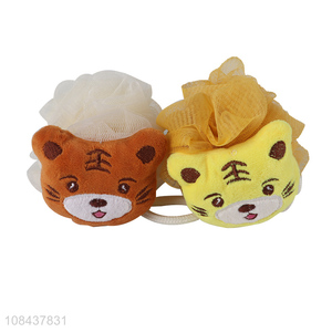 Best selling tiger shape household bath ball wholesale