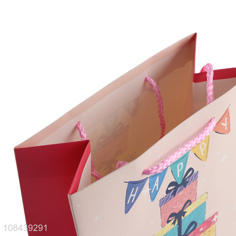 Hot products paper birthday gift packaging bag for sale