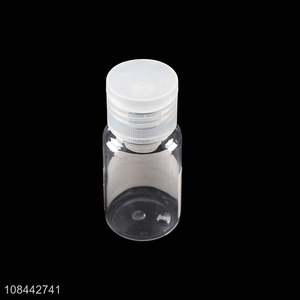 Factory price plastic 30ml cosmetic flip bottle for sale