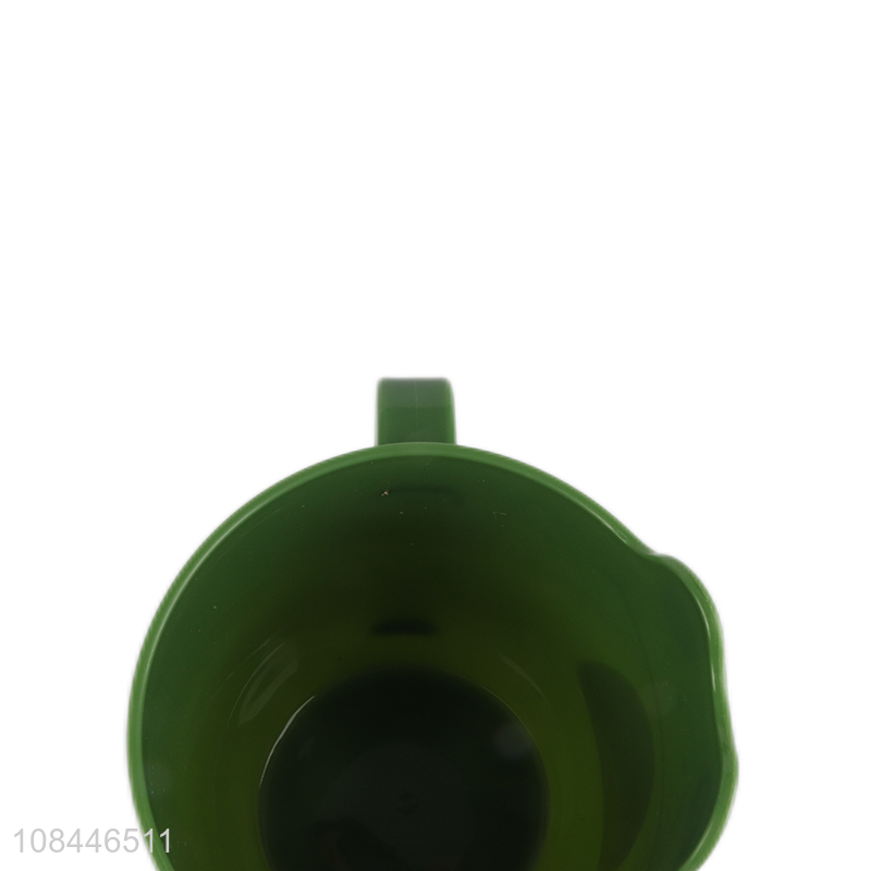 Factory supply frog shape plastic water cup mug with handle