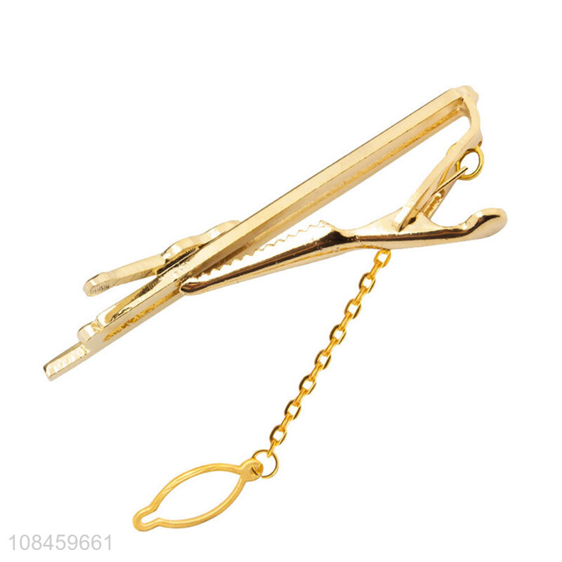 New arrival golden men fashion guitar tie clips for sale