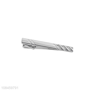 China yiwu market fashion diamante tie clips for men