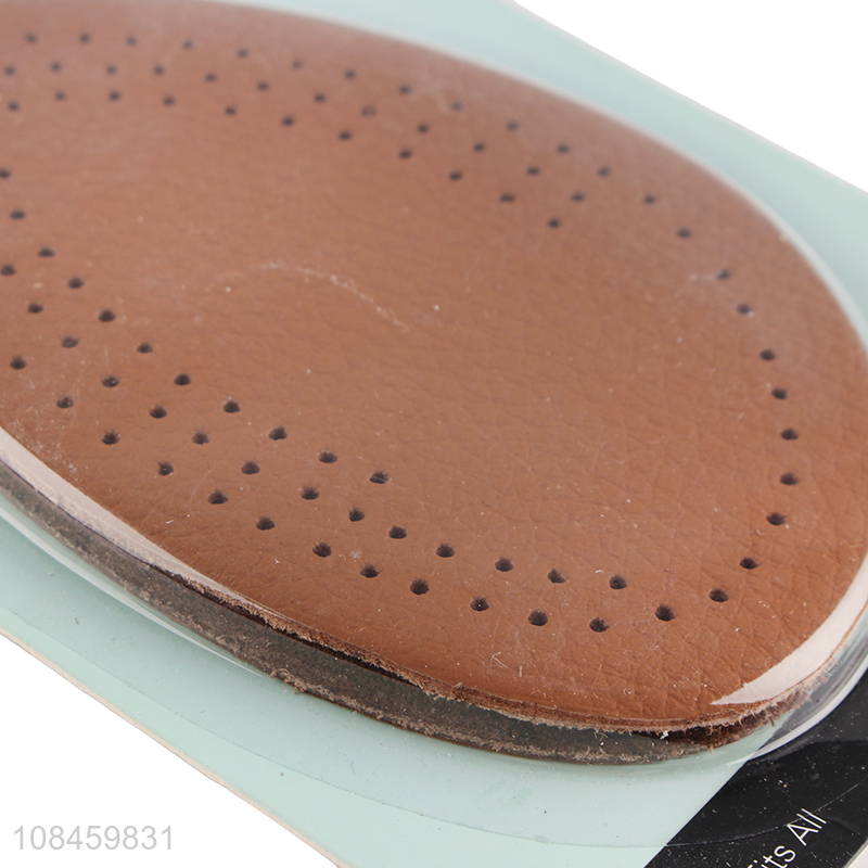 Wholesale forefoot shoe insoles latex cowhide foot cushion for high heels