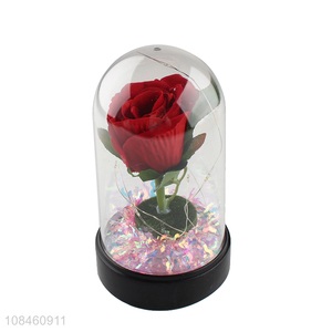 China products clear glass cover protect flower decoration