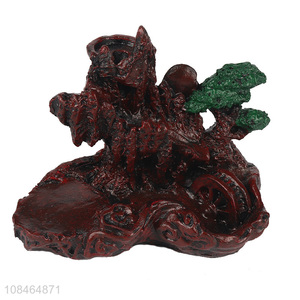 Good quality resin backflow incense burner creative home decoration