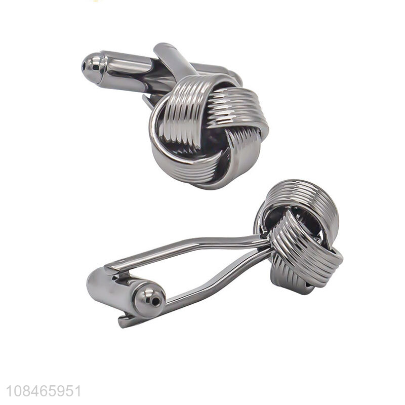 Good price simple fashion metal cufflinks wholesale