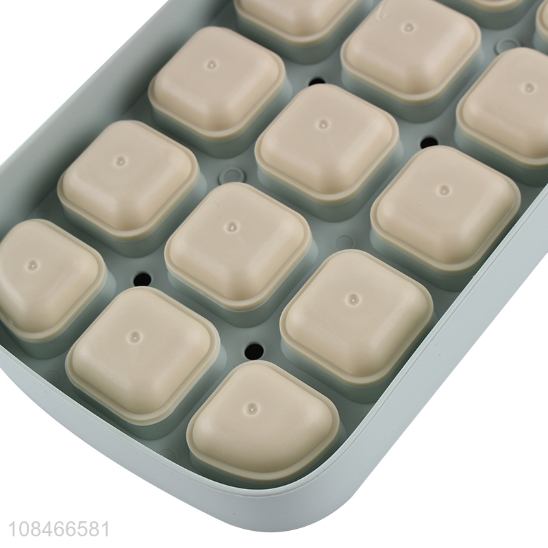 High quality easy release silicone ice cube tray ice cube molds with lid