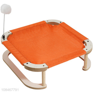 Factory wholesale wooden pet bed hammock for pet