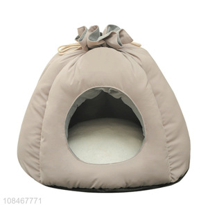 Good selling cute drawstring money bag cat nest