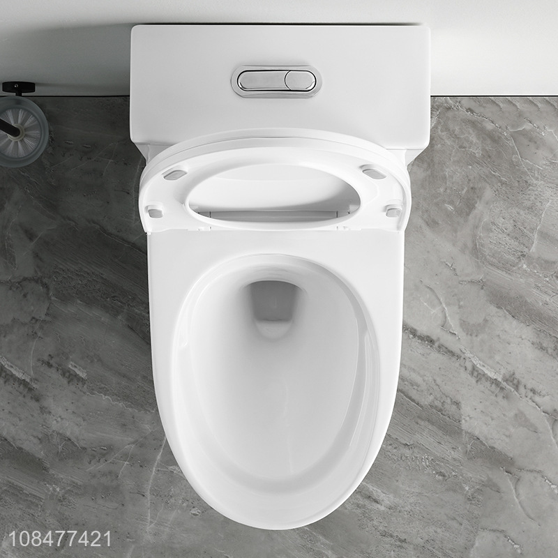 Wholesale 300/400mm 3-4.5L upper-pressing one piece toilet with CE certification